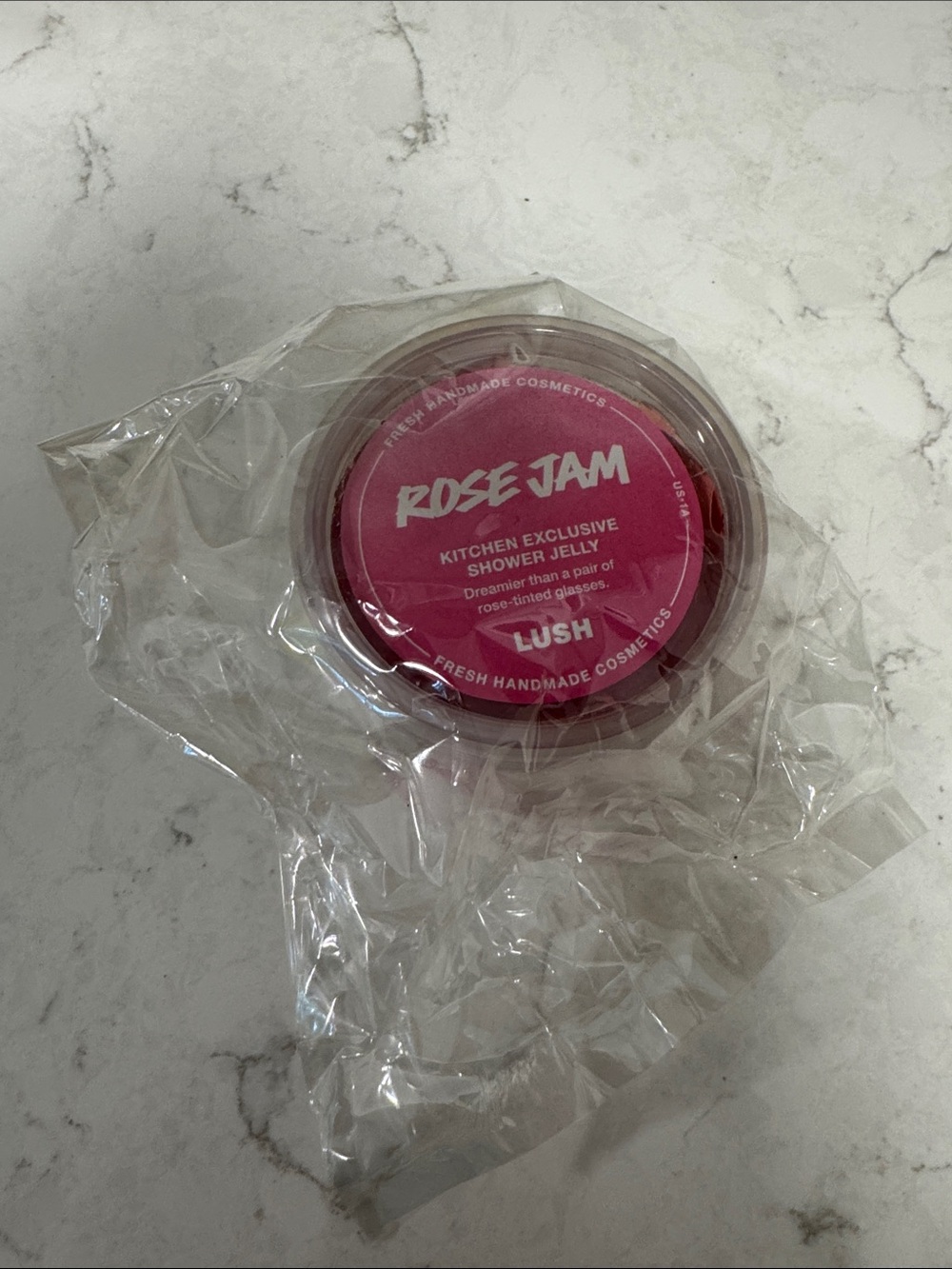 LUSH Rose Jam Pink Shower Jelly Pot
